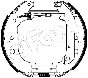 Jeu de mâchoires de frein CIFAM 151-229