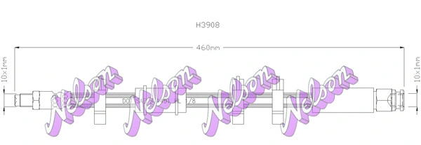 Flexible de frein KAWE H3908
