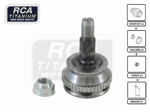 Jeu de joints, arbre de transmission RCA FRANCE FI10A