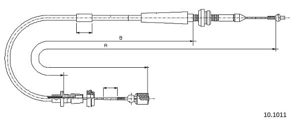Câble d'accélération CABOR 10.1011