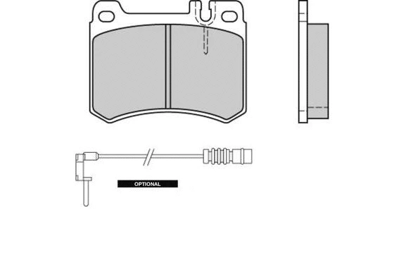 Kit de plaquettes de frein, frein à disque E.T.F. 12-0410