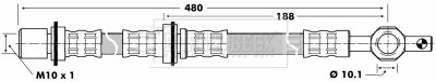 Flexible de frein BORG & BECK BBH6443