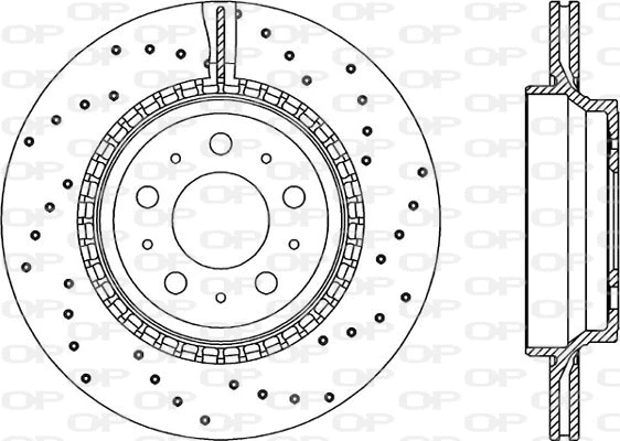 Disque de frein OPEN PARTS BDRS1975.25