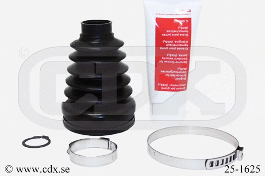 Jeu de joints-soufflets, arbre de commande CDX 25-1625
