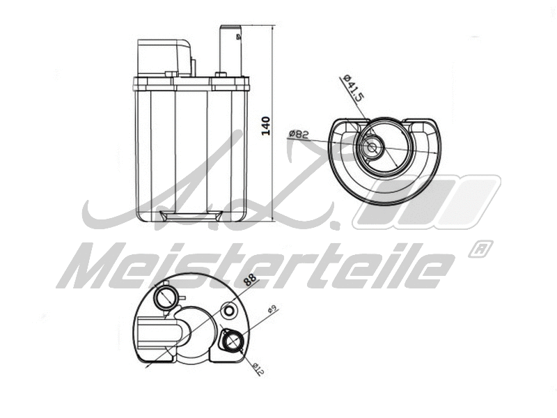 Filtre à carburant A.Z. Meisterteile AZMT-41-020-1480