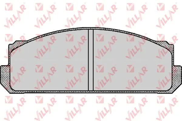 Kit de plaquettes de frein, frein à disque VILLAR 626.0489