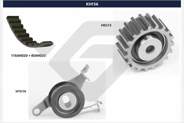 Kit de courroie crantée HUTCHINSON KH 156