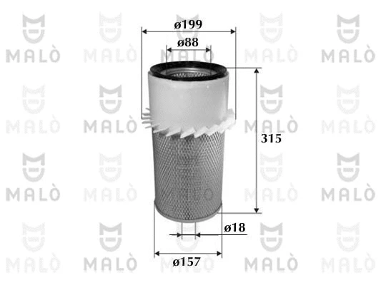 Filtre à air AKRON-MALÒ 1500150