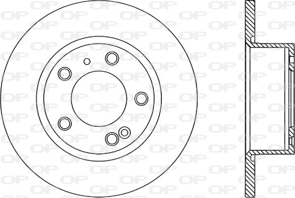 Disque de frein OPEN PARTS BDA1116.10