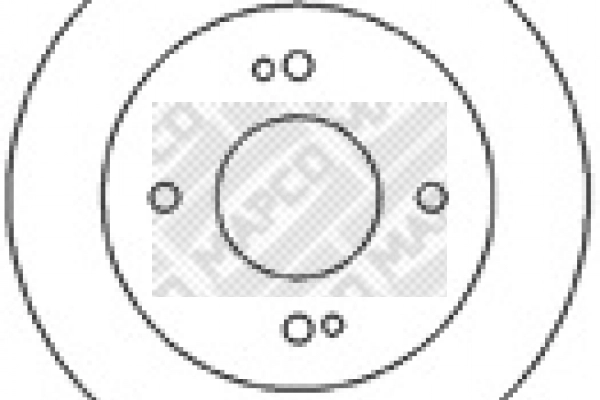 Disque de frein MAPCO 45507