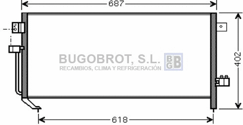 Condenseur, climatisation BUGOBROT 62-SU5060
