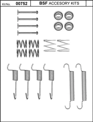 Kit d'accessoires, mâchoires de frein de stationnement BSF 00752