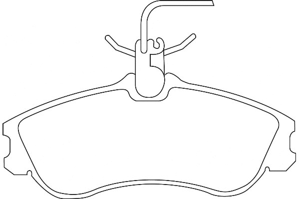 Kit de plaquettes de frein, frein à disque Omnicraft 2134868