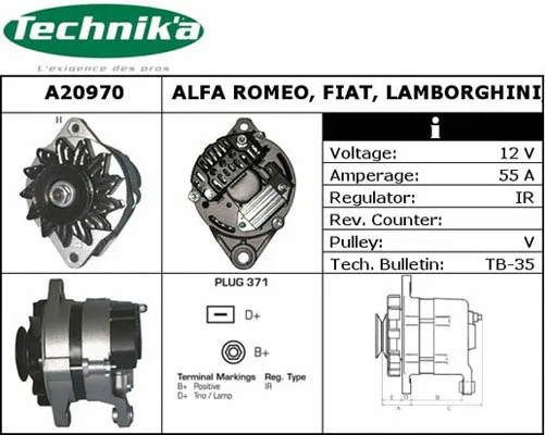 Alternateur Technika A20970
