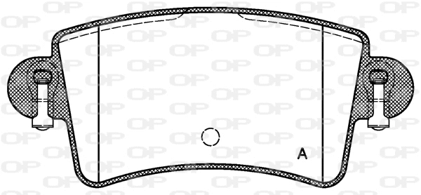 Kit de plaquettes de frein, frein à disque OPEN PARTS BPA0833.00