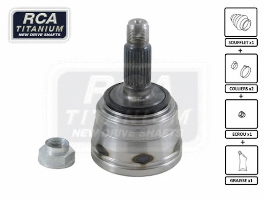 Jeu de joints, arbre de transmission RCA FRANCE RV06