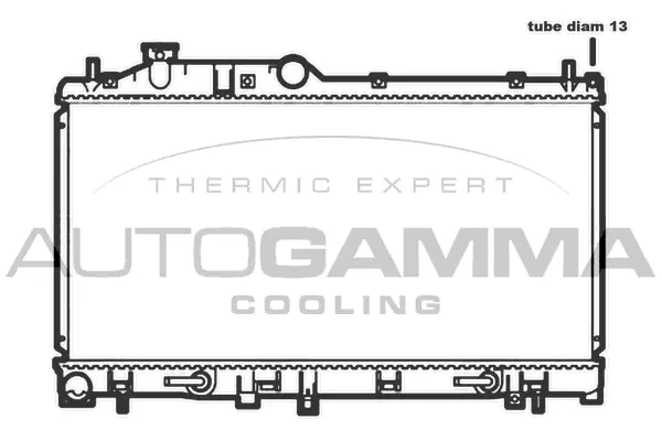 Radiateur, refroidissement du moteur AUTOGAMMA 107025
