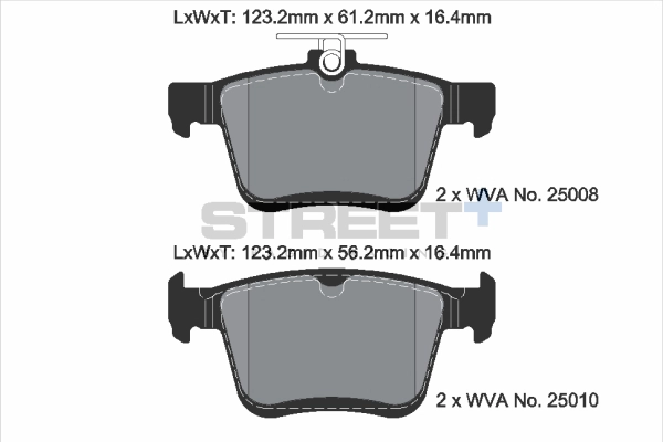 Kit de plaquettes de frein, frein à disque PAGID Racing T8101SP2001