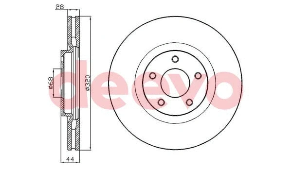 Disque de frein DEEVO BD24220