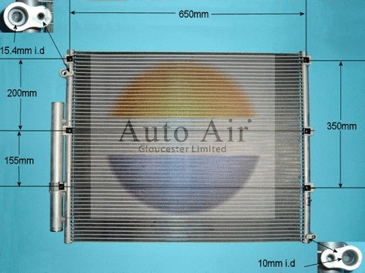 Condenseur, climatisation AUTO AIR GLOUCESTER 16-8908