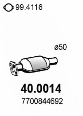 Catalyseur ASSO 40.0014
