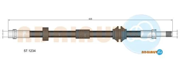 Flexible de frein ADRIAUTO 57.1234