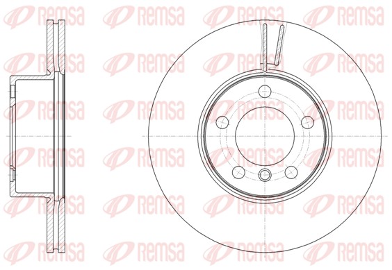 Disque de frein REMSA 61496.10