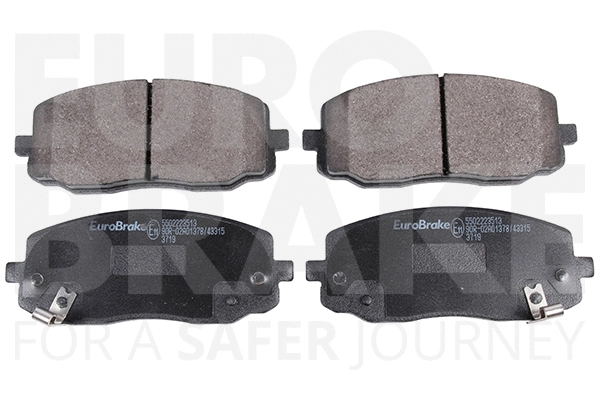 Kit de plaquettes de frein, frein à disque EUROBRAKE 5502223513