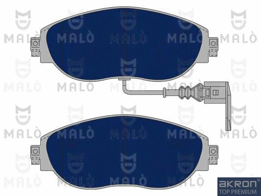 Kit de plaquettes de frein, frein à disque AKRON-MALÒ 1051091