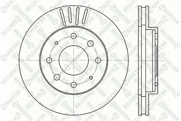 Disque de frein STELLOX 6020-3025V-SX