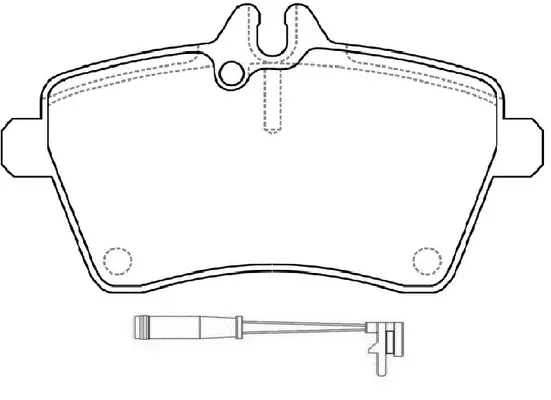 Kit de plaquettes de frein, frein à disque SB BP31489W
