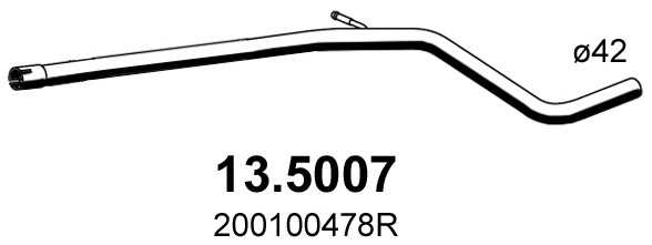 Tuyau d'échappement ASSO 13.5007