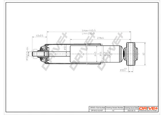 Amortisseur Dr!ve+ DP1610.10.0107