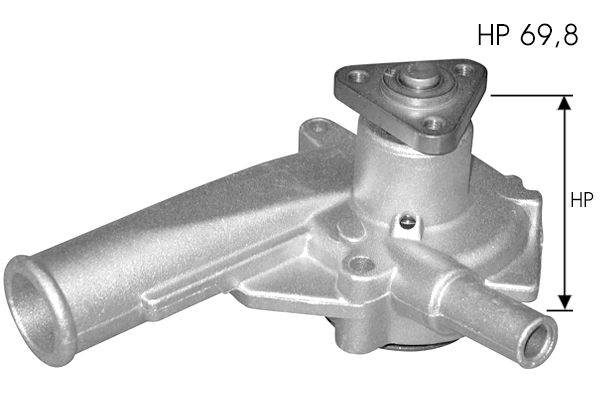 Pompe à eau, refroidissement du moteur TECDRIVE TPAE0354
