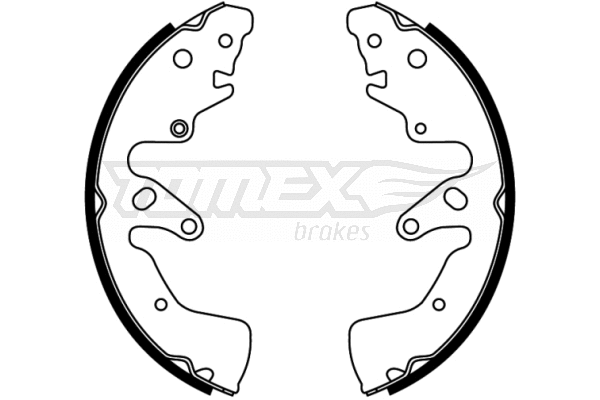Jeu de mâchoires de frein TOMEX Brakes TX 22-74