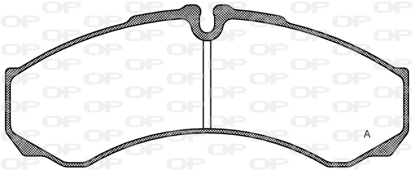 Kit de plaquettes de frein, frein à disque OPEN PARTS BPA0651.10