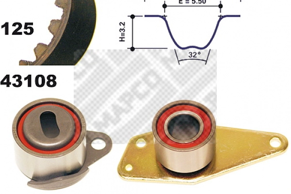 Kit de courroie crantée MAPCO 23108