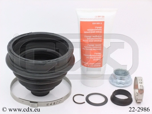 Jeu de joints-soufflets, arbre de commande CDX 22-2986