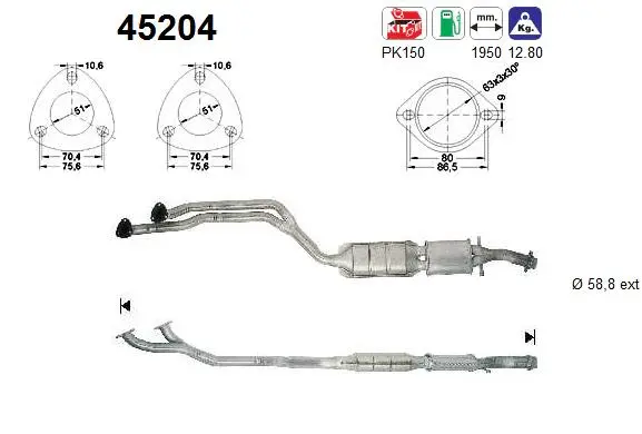 Catalyseur AS 45204