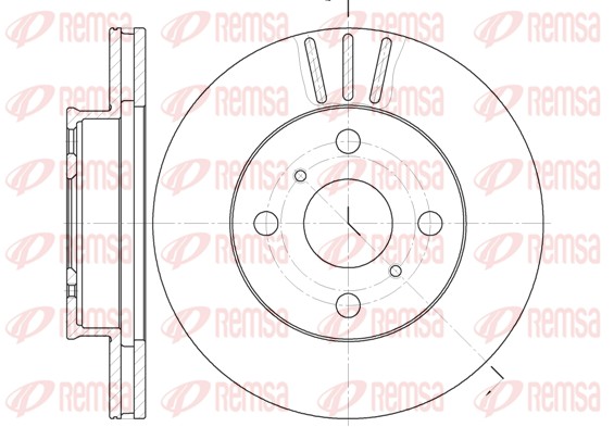 Disque de frein REMSA 6134.10