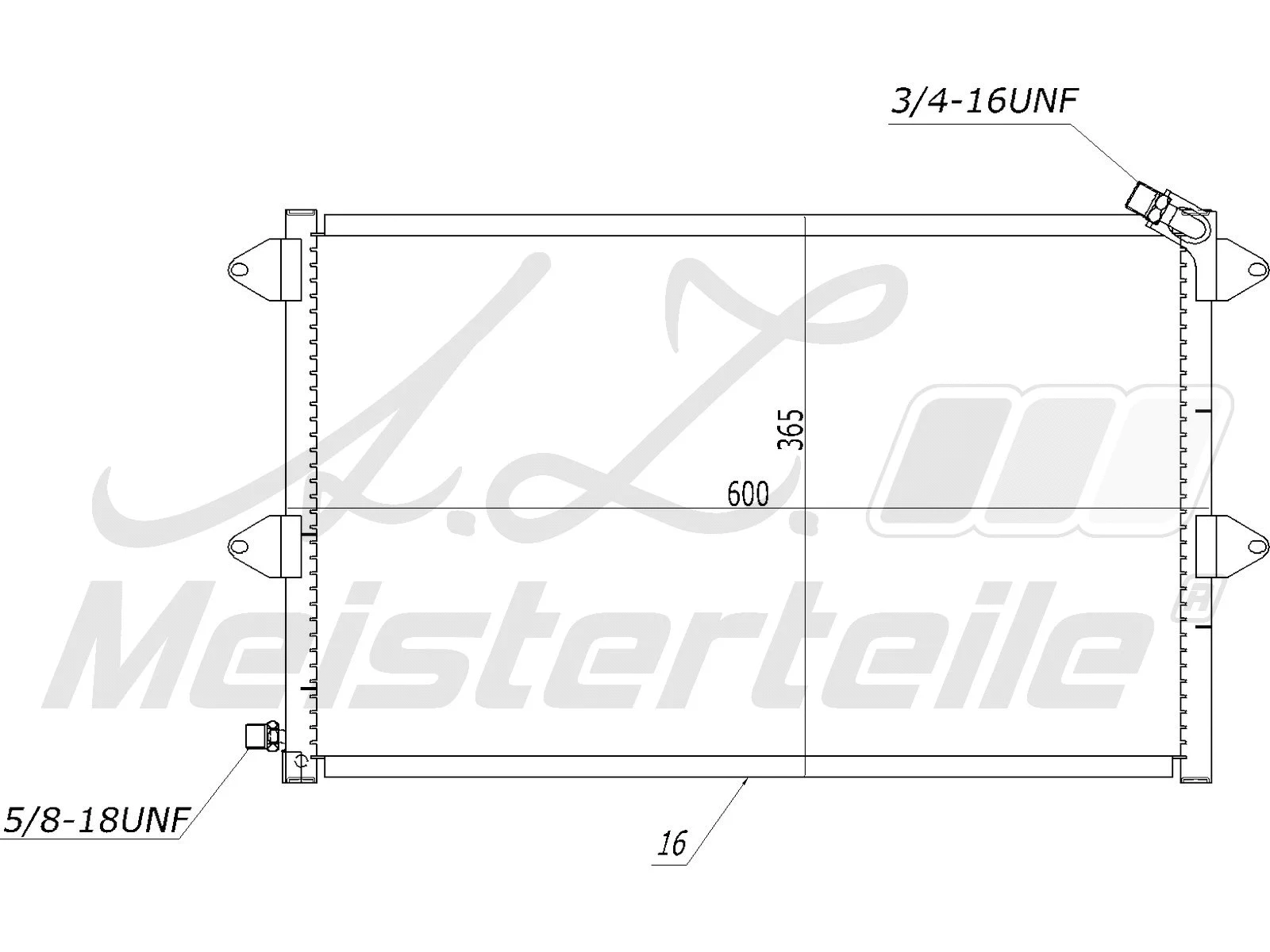 Condenseur, climatisation A.Z. Meisterteile AZMT-45-030-1056