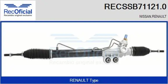 Crémaillère de direction RECOFICIAL RECSSB71121.0