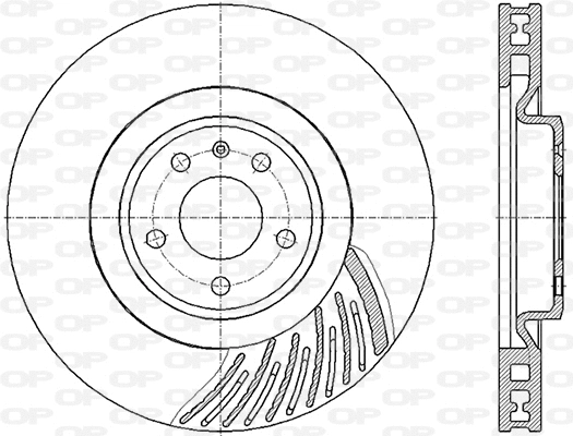 Disque de frein OPEN PARTS BDR2861.20