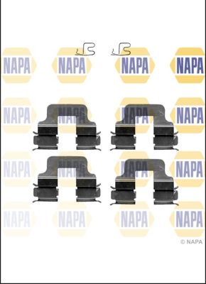 Kit d'accessoires, plaquette de frein à disque NAPA NFK1384