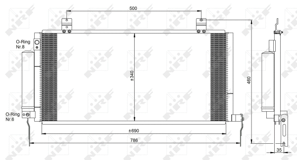 Condenseur, climatisation WILMINK GROUP WG2160544