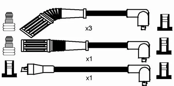 Kit de câbles d'allumage NGK 8224