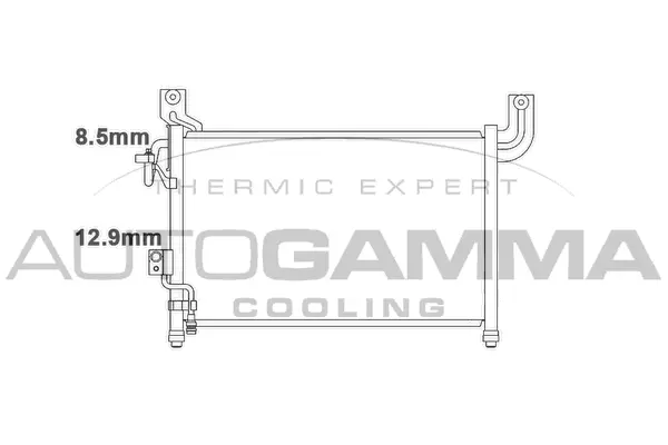Condenseur, climatisation AUTOGAMMA 105777