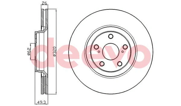 Disque de frein DEEVO BD23700