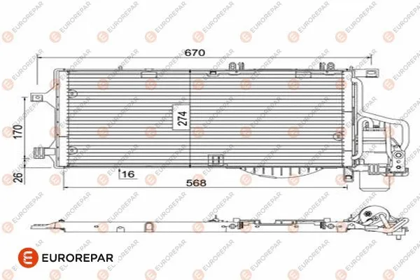 Condenseur, climatisation EUROREPAR 1610160980