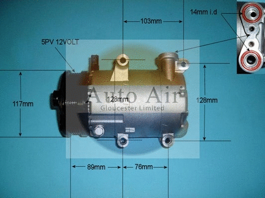 Compresseur, climatisation AUTO AIR GLOUCESTER 14-0082P